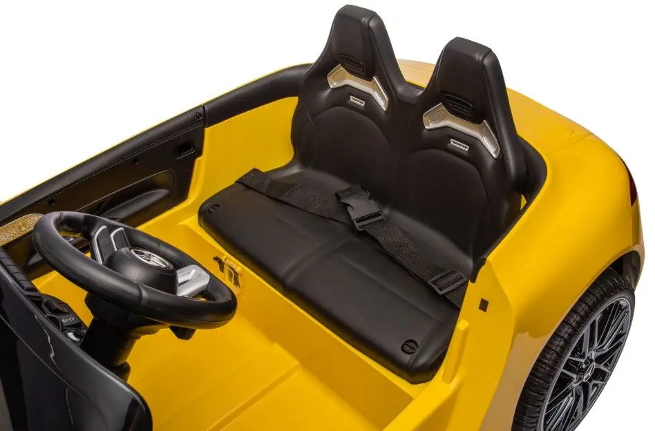 Mașină electrică Mercedes Benz SL63 Galbenă – 24V 7Ah, 2 motoare 200W, MP3, telecomandă, roți EVA [6]