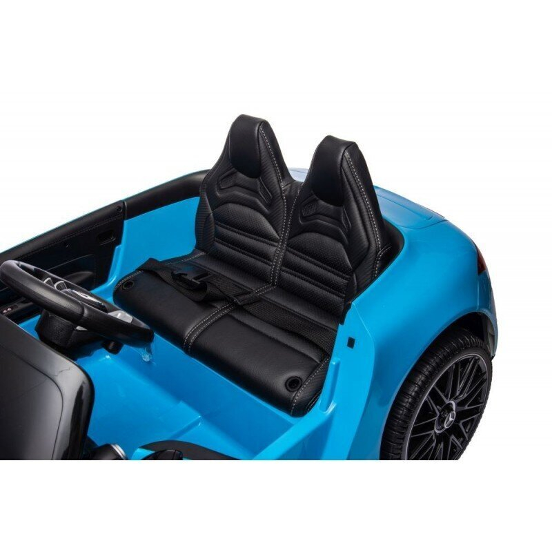 Машина аккумуляторная Mercedes Benz SL63 Синяя – 24V7Ah, 2 мотора 200W, MP3, пульт, мягкие колёса EVA [8]