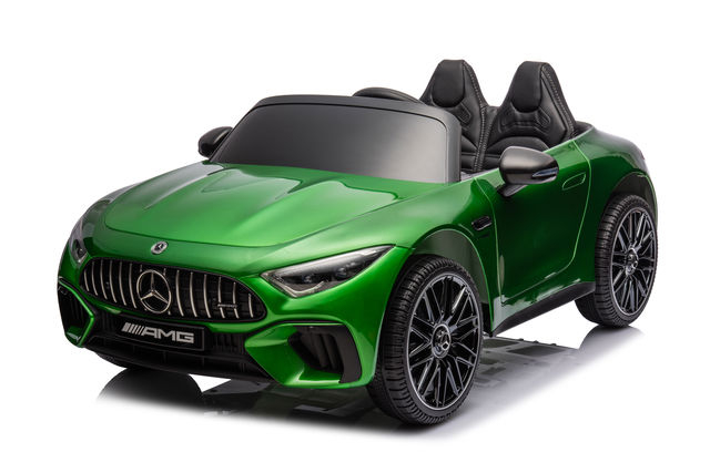 Машина аккумуляторная Mercedes Benz SL63 Зеленая – 24V7Ah, 2 мотора по 200W, MP3, пульт, мягкие колёса EVA [1]