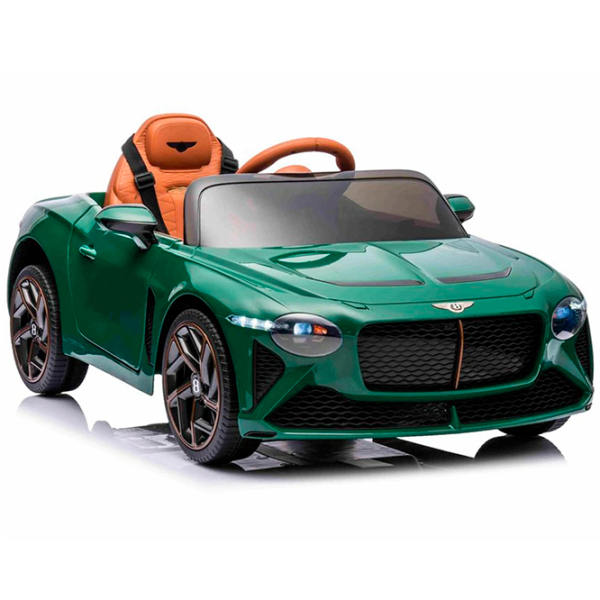 Электромобиль Bentley Bacalar Зелёный для детей – 4 мотора, 12V/7Ah, кожаное сиденье, EVA колёса, пульт, MP3 [6]