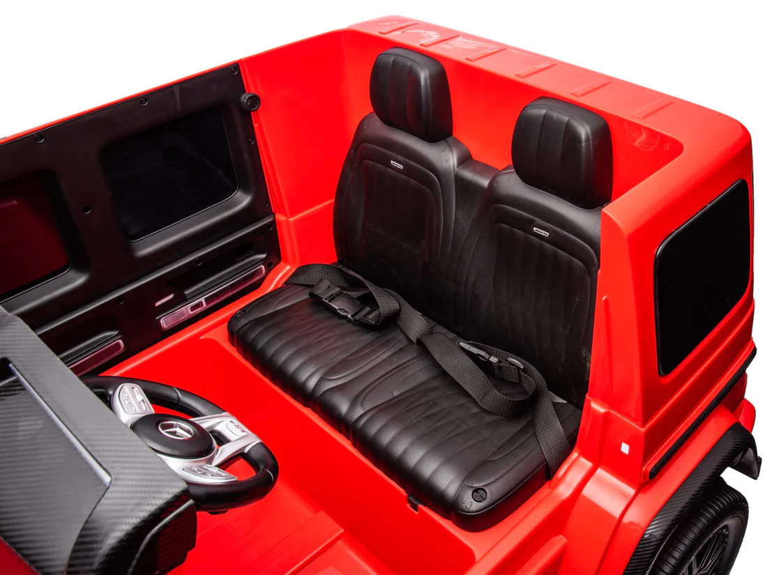 Mașină electrică pentru copii Mercedes Benz G63 – 24V 14Ah, 4 motoare de 200W, scaune din piele, MP3, telecomandă, roți EVA, greutate suportată 80 kg [8]
