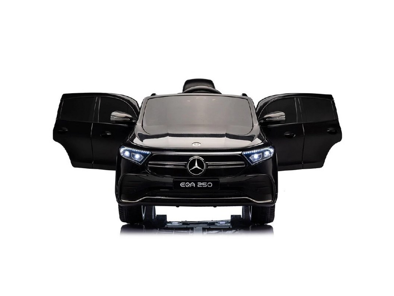 Детский электромобиль Mercedes Benz Чёрный – 12V 7Ah, 4 двигателя, кожаные сиденья, MP3, пульт управления, мягкие EVA-колёса [3]