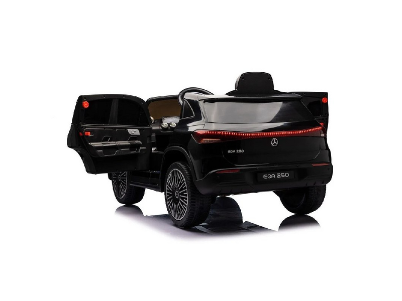 Детский электромобиль Mercedes Benz Чёрный – 12V 7Ah, 4 двигателя, кожаные сиденья, MP3, пульт управления, мягкие EVA-колёса [4]