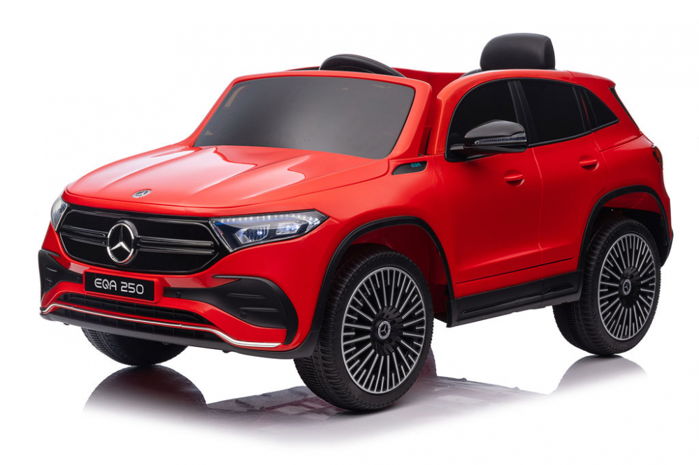 Детский электромобиль Mercedes Benz Красный – 12V, 4 мотора, кожаное сиденье, EVA-колёса, пульт управления [1]