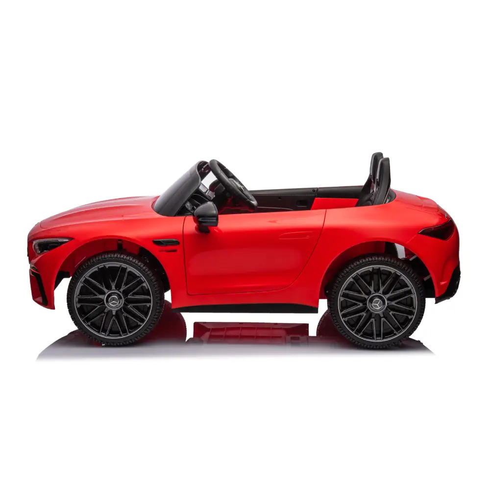 Mașină electrică pentru copii Mercedes Benz SL63 Roșu – 12V 10Ah, 4 motoare, scaune din piele, MP3, roți moi EVA, pult de control – lux și distracție în mișcare! [6]