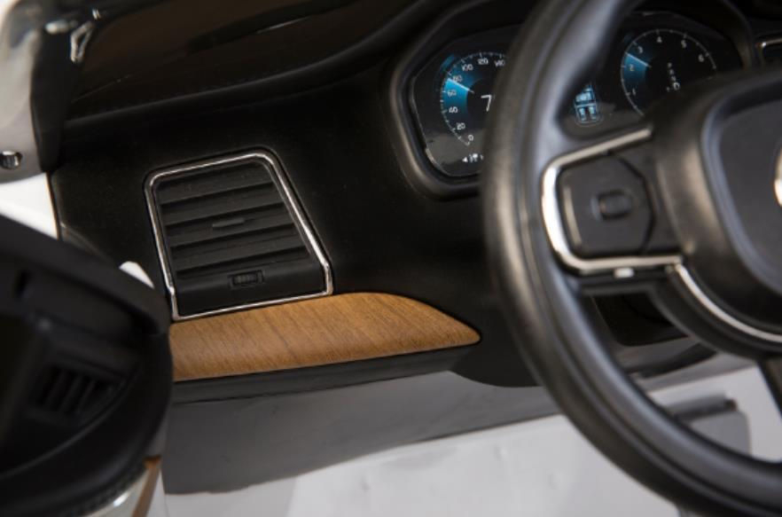 Детский электромобиль VOLVO XC90 – Стиль, безопасность и радость для маленьких водителей! 12V7AH | 2 мотора по 35W | Колёса EVA | Кожаные сиденья | Белый цвет [10]