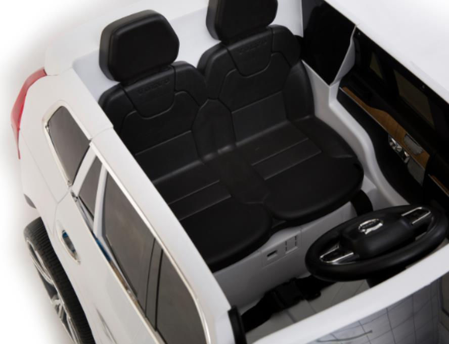 Детский электромобиль VOLVO XC90 – Стиль, безопасность и радость для маленьких водителей! 12V7AH | 2 мотора по 35W | Колёса EVA | Кожаные сиденья | Белый цвет [12]
