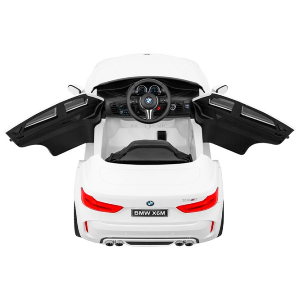 Mașinuță electrică BMW X6M Albă pentru copii [6]