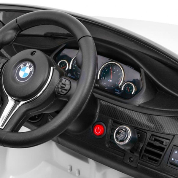 Mașinuță electrică BMW X6M Albă pentru copii [8]