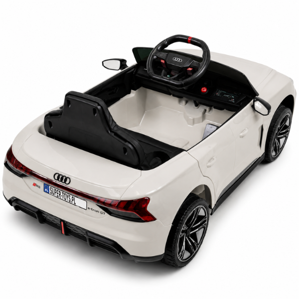 Mașinuță electrică licențiată Audi e-tron pentru copii (12V4.5Ah, 2x35W, EVA, Piele, Gri) [9]