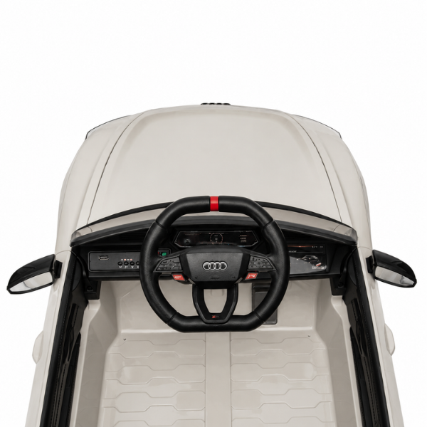 Mașinuță electrică licențiată Audi e-tron pentru copii (12V4.5Ah, 2x35W, EVA, Piele, Gri) [8]