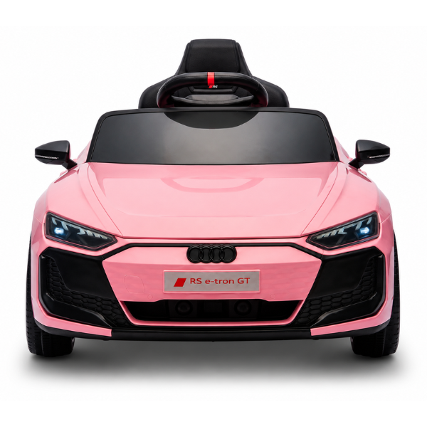Mașinuță electrică licențiată Audi e-tron pentru copii (12V4.5Ah, 2x35W, EVA, Piele, Roz) [2]