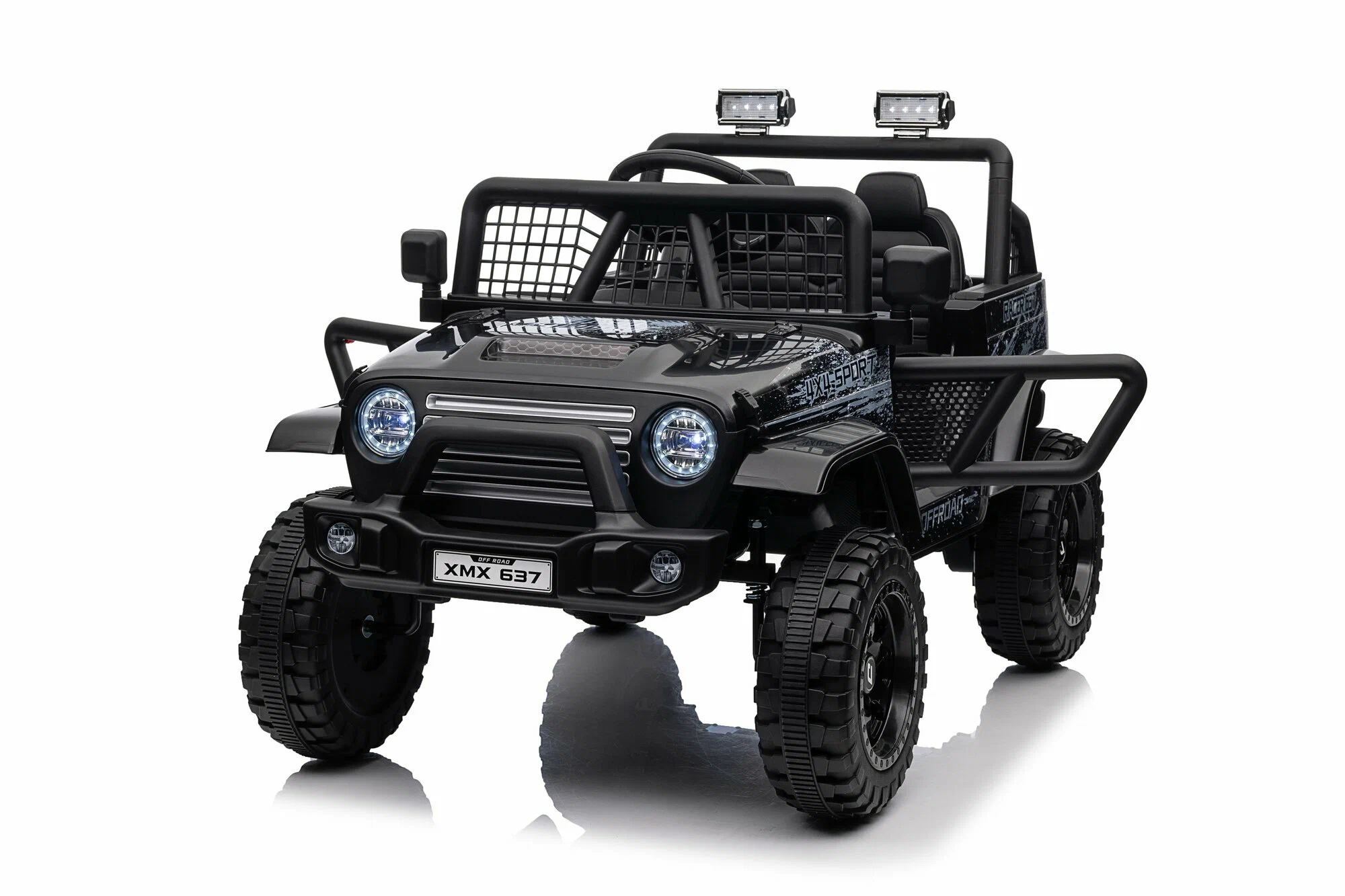 Детский электромобиль Jeep Rubicon MX637/1, Черный – мощь, стиль и безопасность [11]