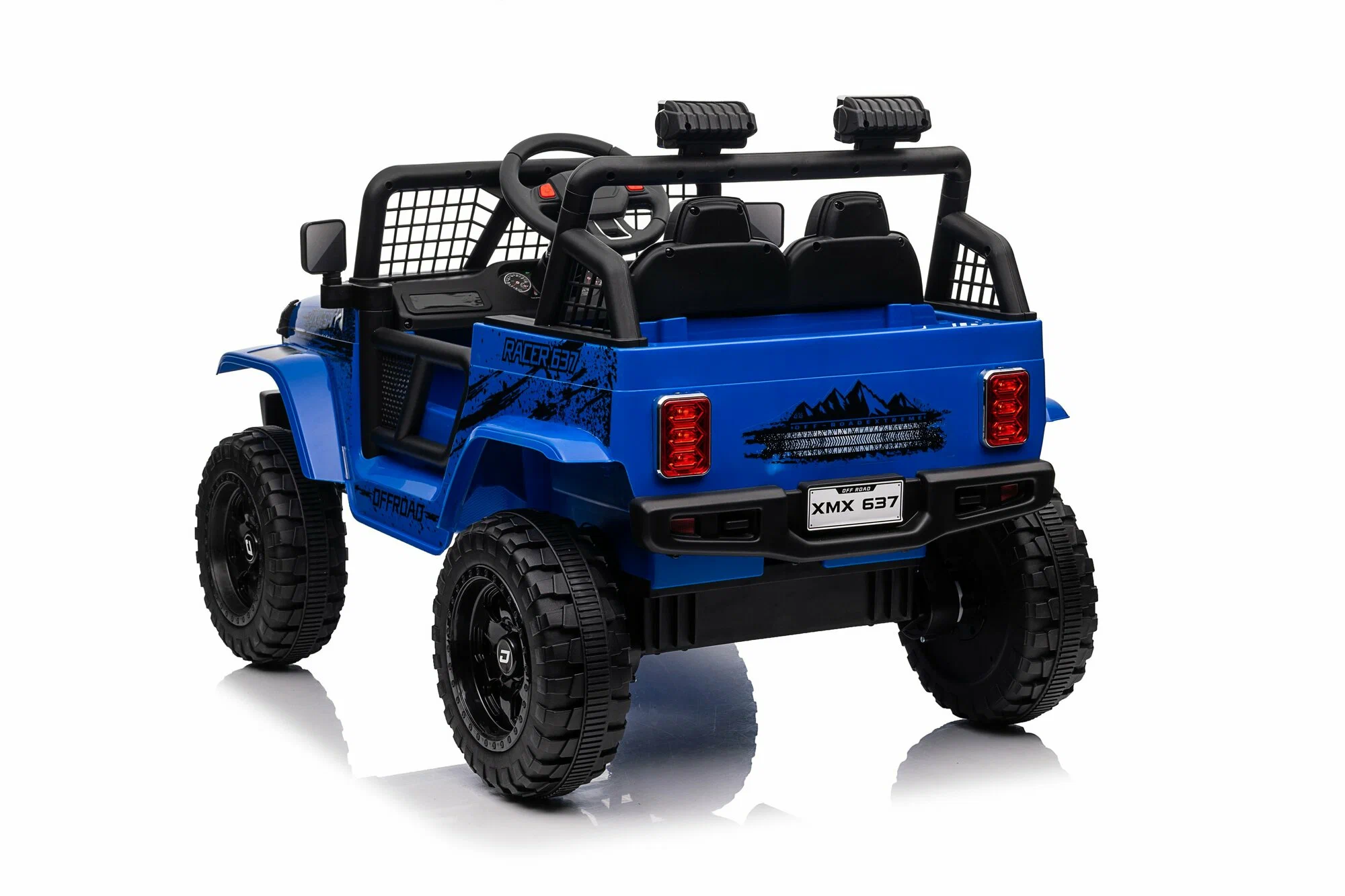 Mașinuță electrică pentru copii Jeep Rubicon MX637/3, Albastru – putere, distracție și siguranță [15]