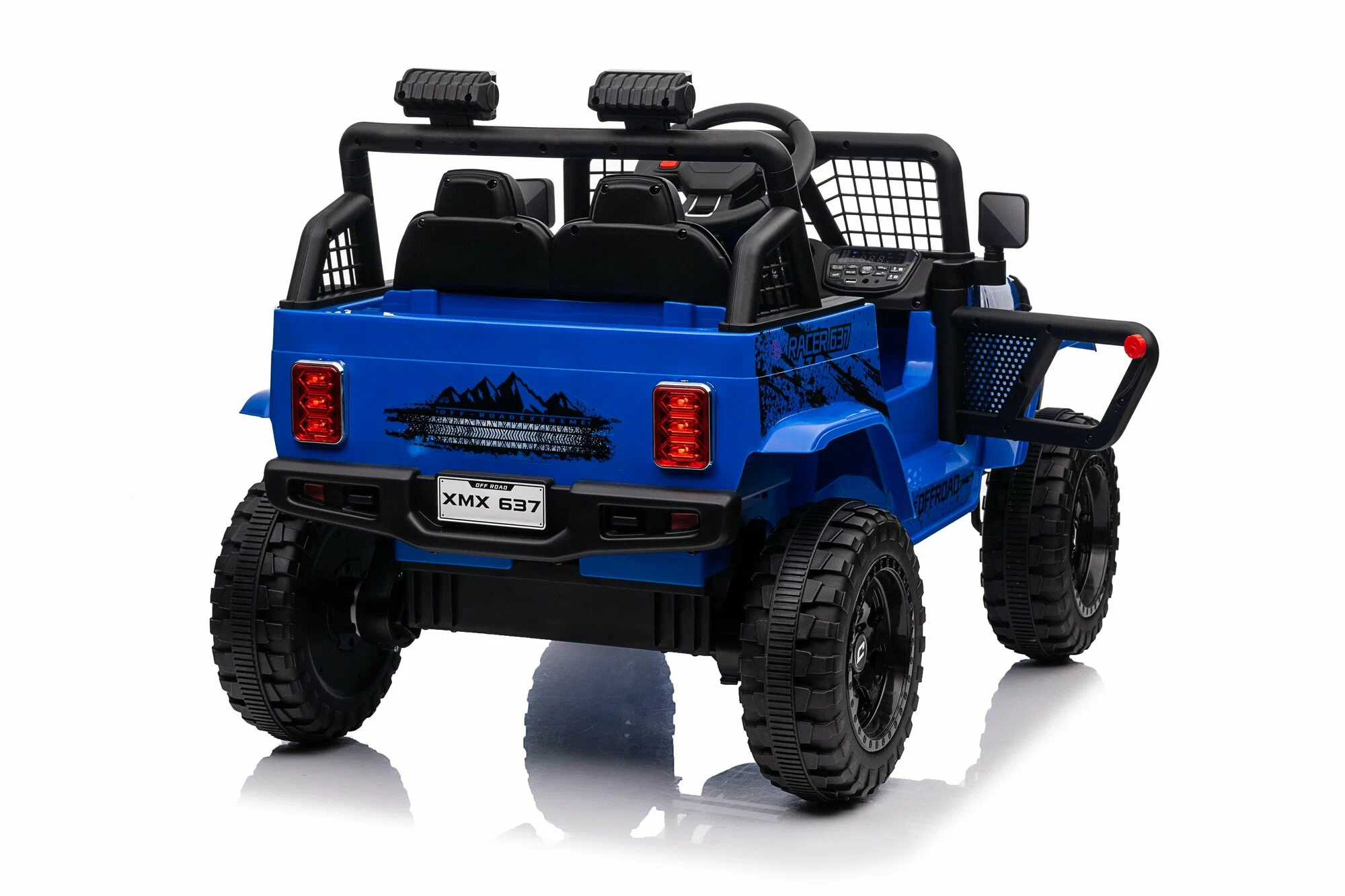 Mașinuță electrică pentru copii Jeep Rubicon MX637/3, Albastru – putere, distracție și siguranță [5]