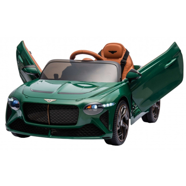 Детский электромобиль лицензионный Bentley Bacalar (2x35W, Съемный аккумулятор 12V7AH, Колеса EVA, Кожаное сиденье, Зеленый) [3]