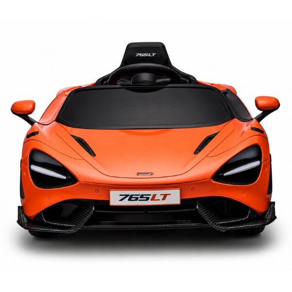 Детский электромобиль лицензионный McLaren 765LT (4x4 35W, Аккумулятор 12V7AH, Колеса EVA, Кожаное сиденье, Оранжевый) [3]