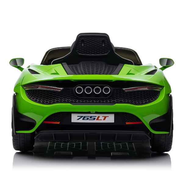 Детский электромобиль лицензионный McLaren 765LT (4x4 35W, Аккумулятор 12V7AH, Колеса EVA, Кожаное сиденье, Зеленый) [4]