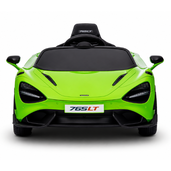 Детский электромобиль лицензионный McLaren 765LT (4x4 35W, Аккумулятор 12V7AH, Колеса EVA, Кожаное сиденье, Зеленый) [2]