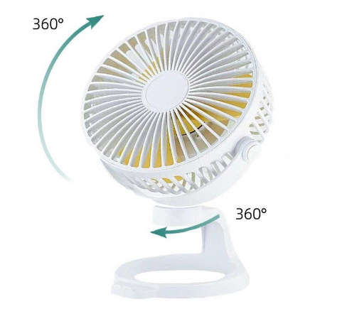 MF78 ventilator de birou de 4 inch cu suport reglabil, 1200mAh [2]