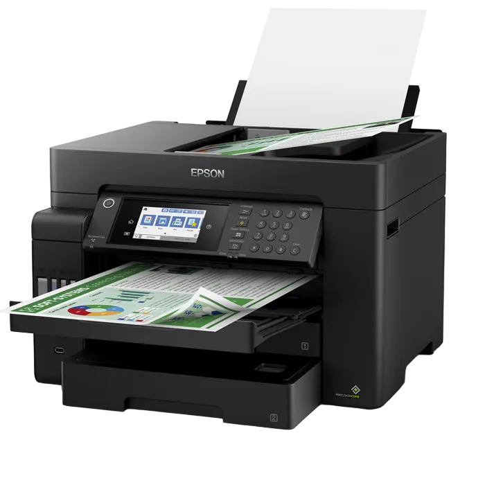 Многофункциональное устройство Inkjet Epson L15150 Color A3 (Печать, Копирование, Сканирование, Факс, Двусторонняя печать, Wi-Fi Direct, Ethernet, Сенсорный экран 4.3", EcoTank, Черный) [4]