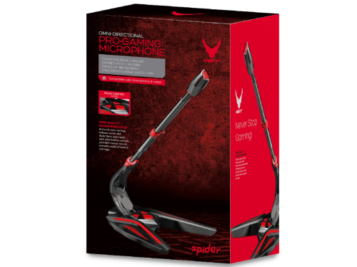 Microfon Gaming Spider Desktop Jack 3,5 mm Roșu [45575] [5]