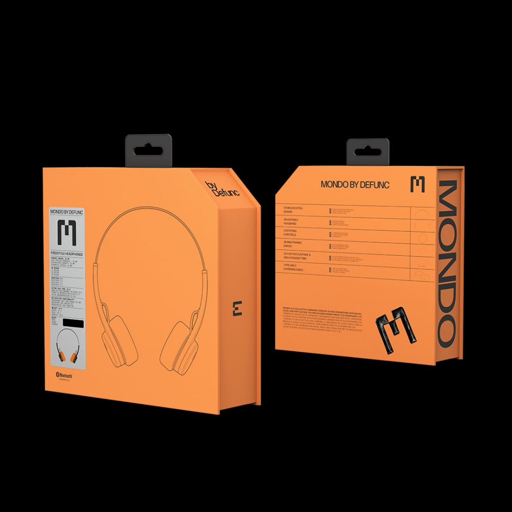 Mondo by Defunc On-Ear Headphone Black [5]