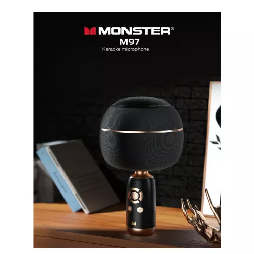 Monster Karaoke Microphone Superstar M97, Black [4]