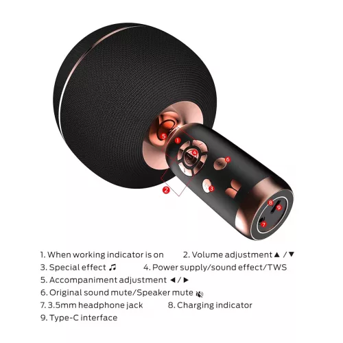 Monster Karaoke Microphone Superstar M97, Black [3]