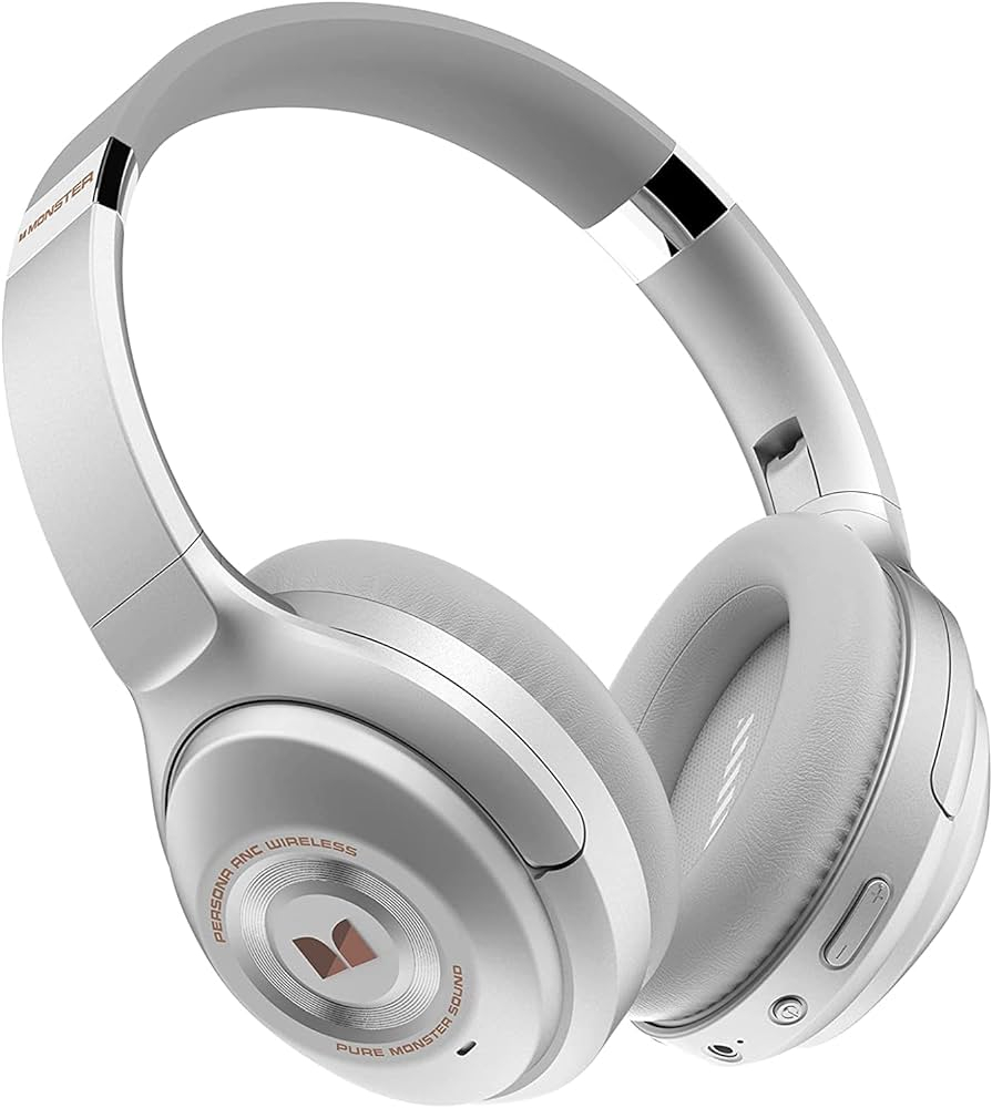 Monster On-Ear Headphones with MIC Bluetooth Persona ANC, White [1]