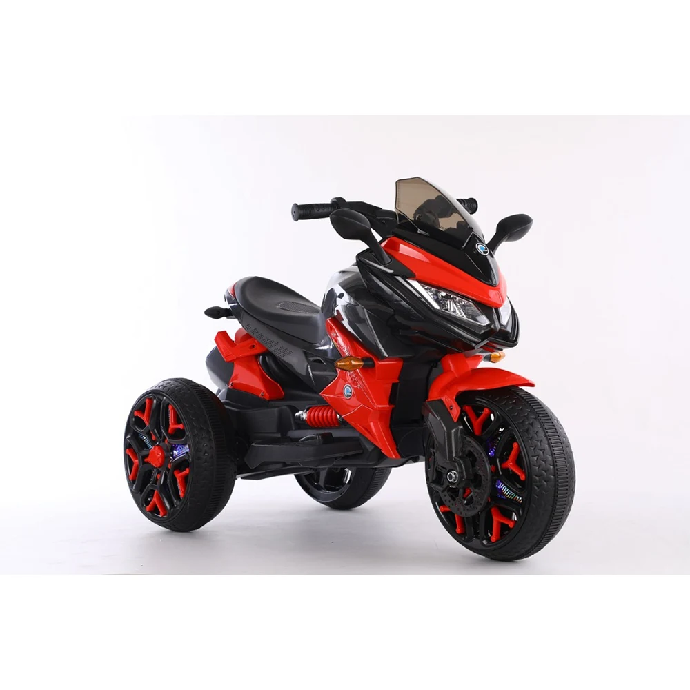 Motocicletă electrică pentru copii 12V cu roți EVA și 2 motoare [1]