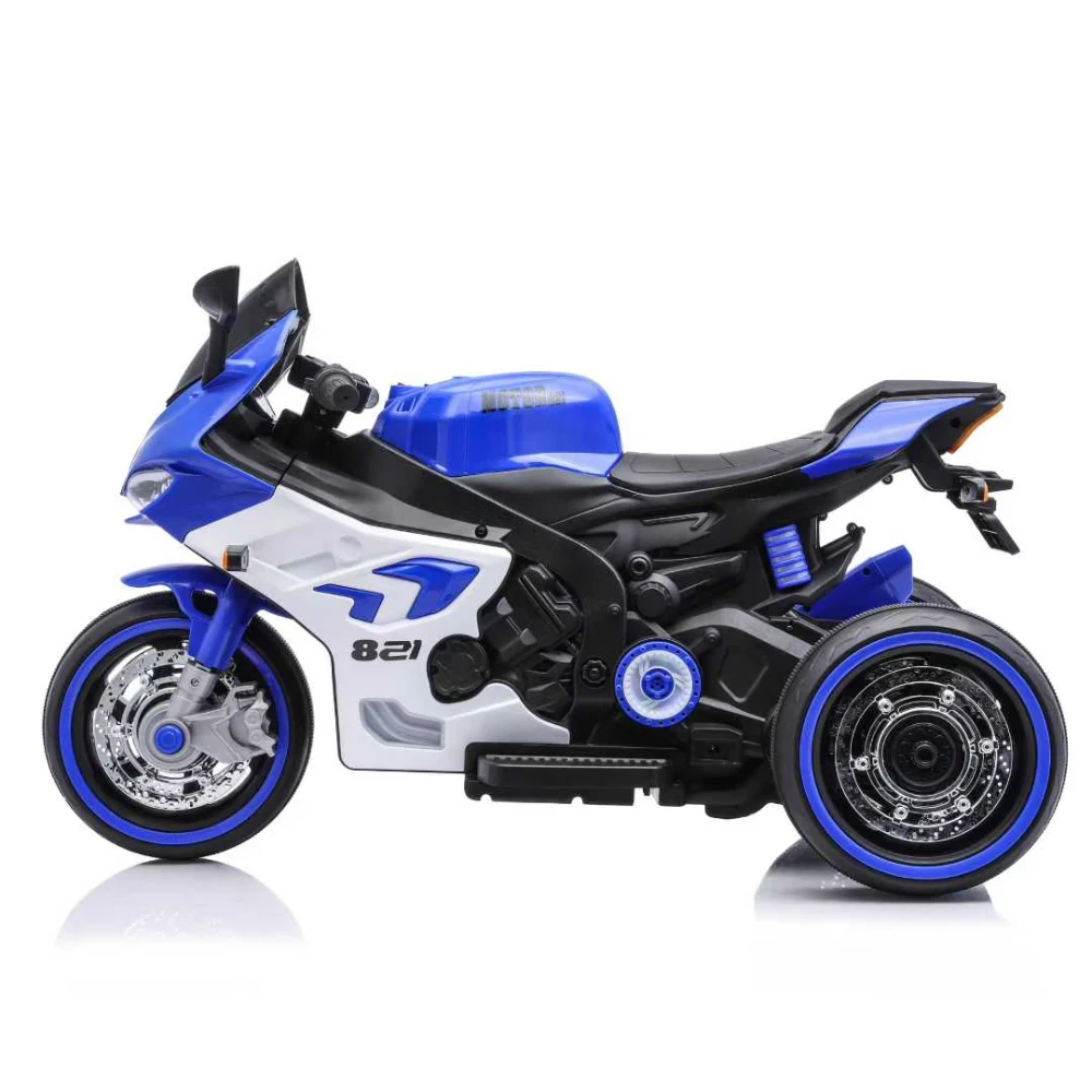 Motocicletă electrică pentru copii Caider albastră – distracție maximă, siguranță și stil ca la o motocicletă adevărată! [2]