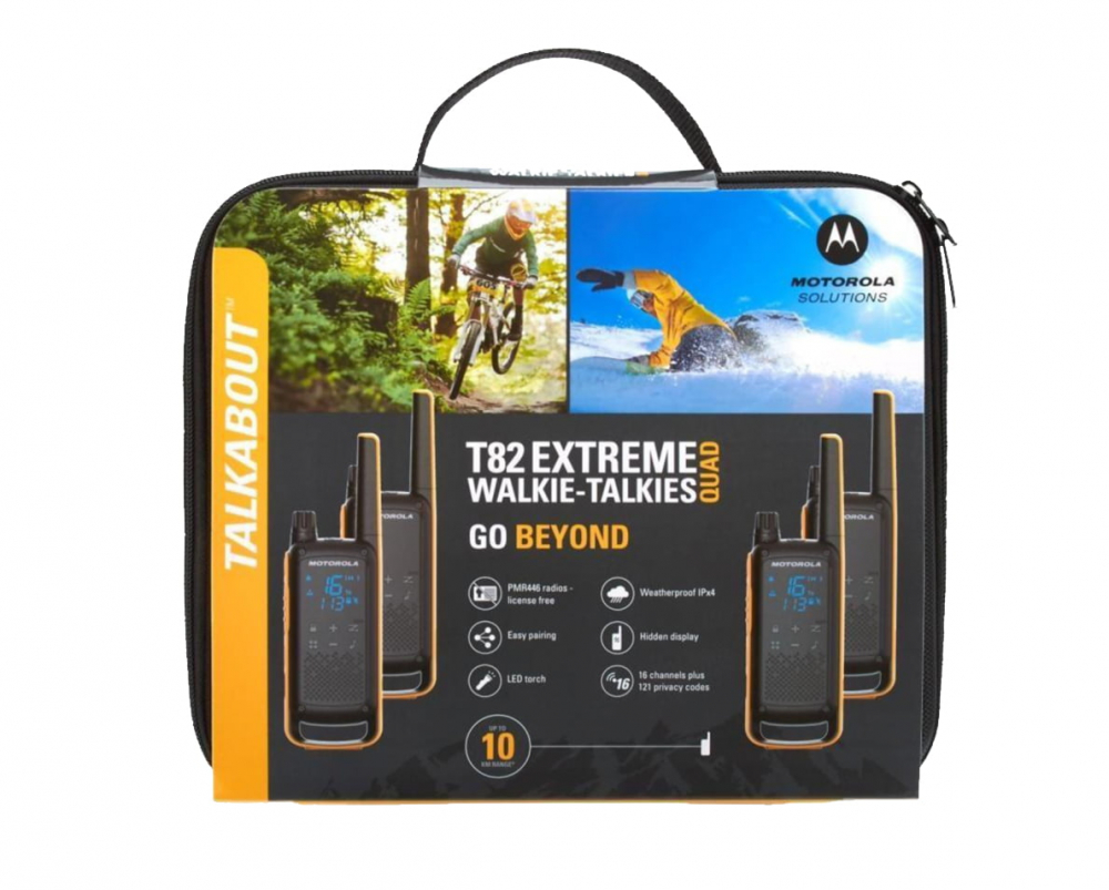 Рация Motorola Walkie-Talkie TalkAbout T82 Extreme, Quad – Связь без границ, где бы вы ни были [3]