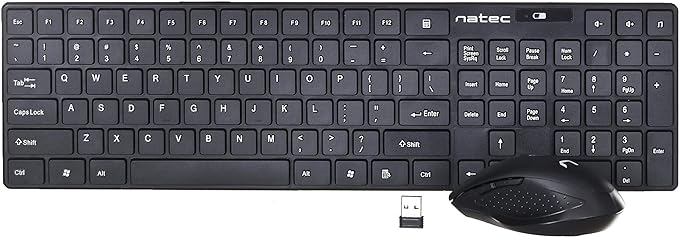Natec Wireless Combo Keyboard+Mouse Stingray, Black [2]