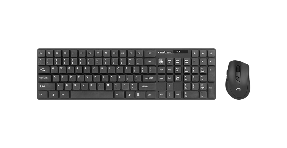 Natec Wireless Combo Keyboard+Mouse Stingray, Black [3]