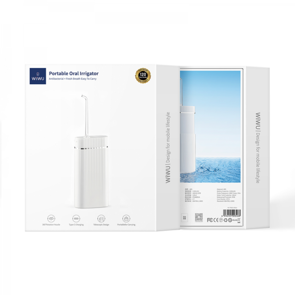 Irigator Oral Wi-TP001, Alb – Igienă Dentară Eficientă și Confortabilă [4]