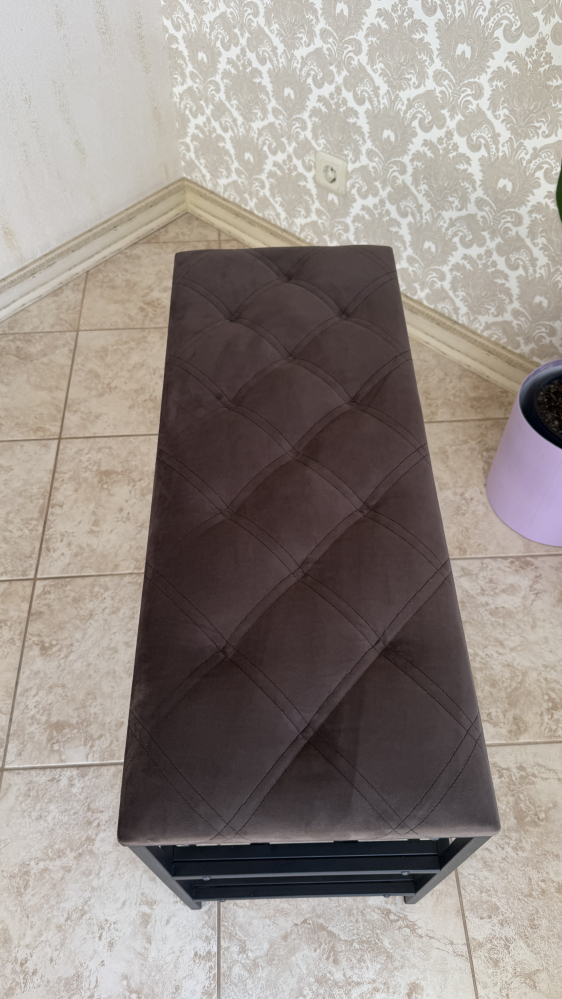 Pantofar cu 3 nivele Nex Home Metal 100×32×52 cm Cafeniu – Căldură și ordine elegantă la intrare! [2]