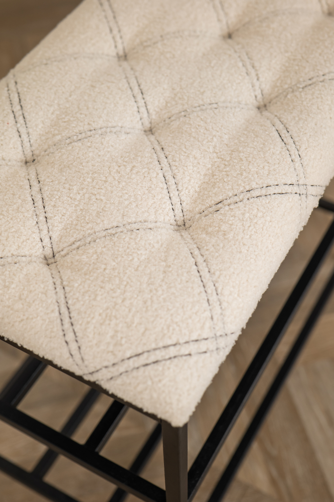 Обувница с 3 уровнями Nex Home Teddy, металл, нагрузка 150 кг, 80×32×52 см, Светло-бежевый [2]