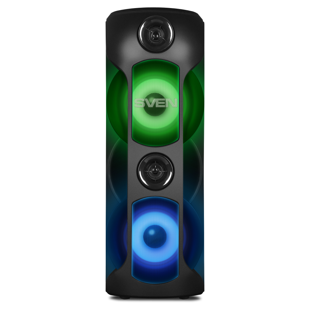 Partybox SVEN "PS-720" 80w, Black, Bluetooth, TWS, Bluetooth, FM, USB, microSD, 2x4400mA*h [2]
