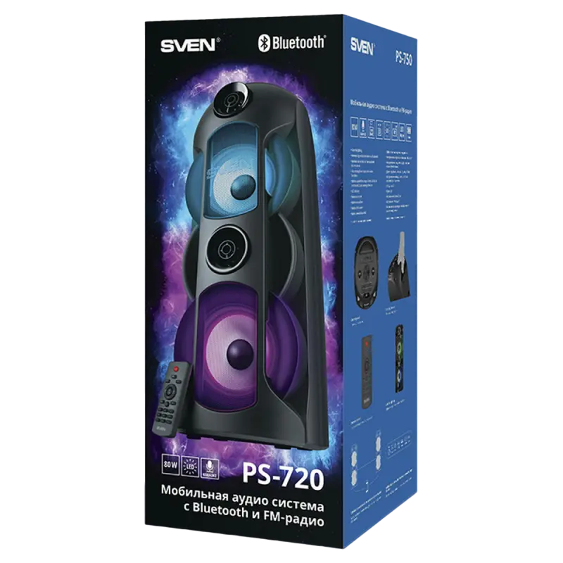 Partybox SVEN "PS-750" 80w, Black [6]