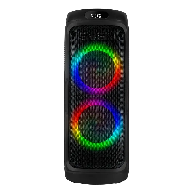 Partybox SVEN "PS-770" 100W, TWS, Bluetooth, FM, USB, microSD, LED-display, 4400mA*h [12]