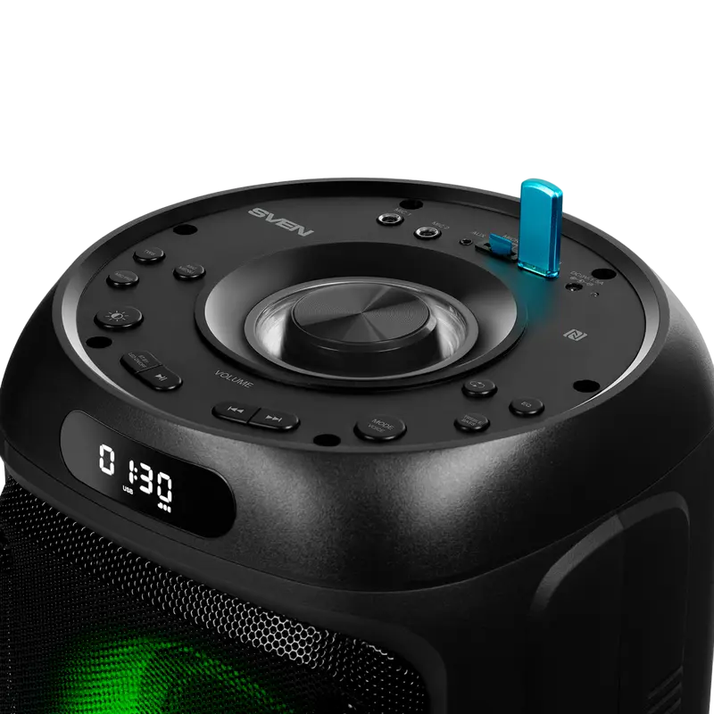 Partybox SVEN "PS-770" 100W, TWS, Bluetooth, FM, USB, microSD, LED-display, 4400mA*h [4]