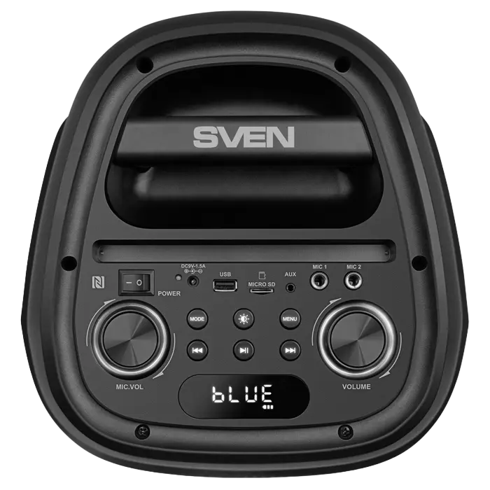 Портативная колонка SVEN PS-800, чёрная – 100 Вт RMS [6]