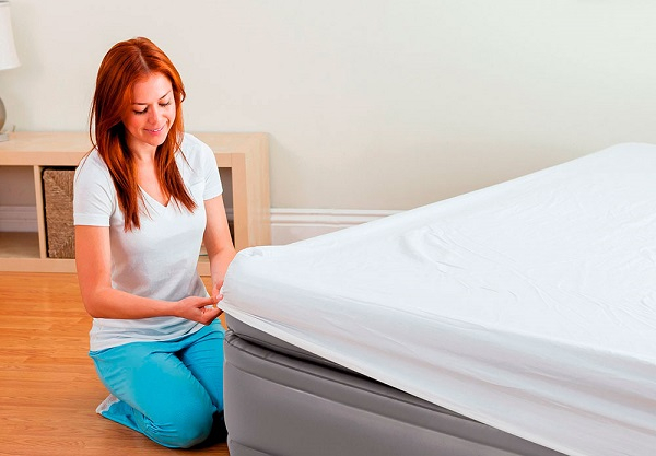 Надувная кровать «Velur Prime Comfort» 152х203х51см со встр.нас. 220В, до 272 кг [5]