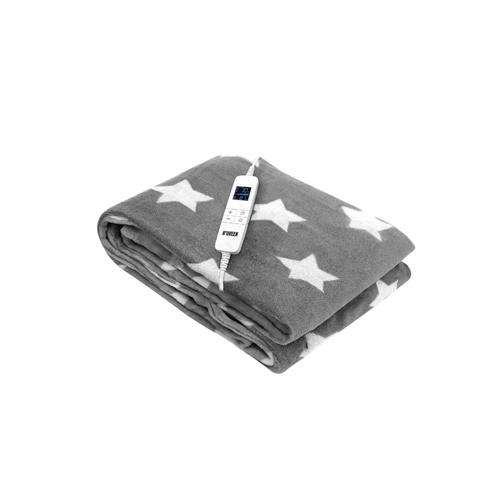 Pătură electrică încălzită NOVEEN EB651 Grey Star 180 x 130 cm [1]