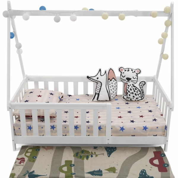 Детская кровать в форме домика 147×75×133 см – Магия и самостоятельность для сладких снов малышей! [5]