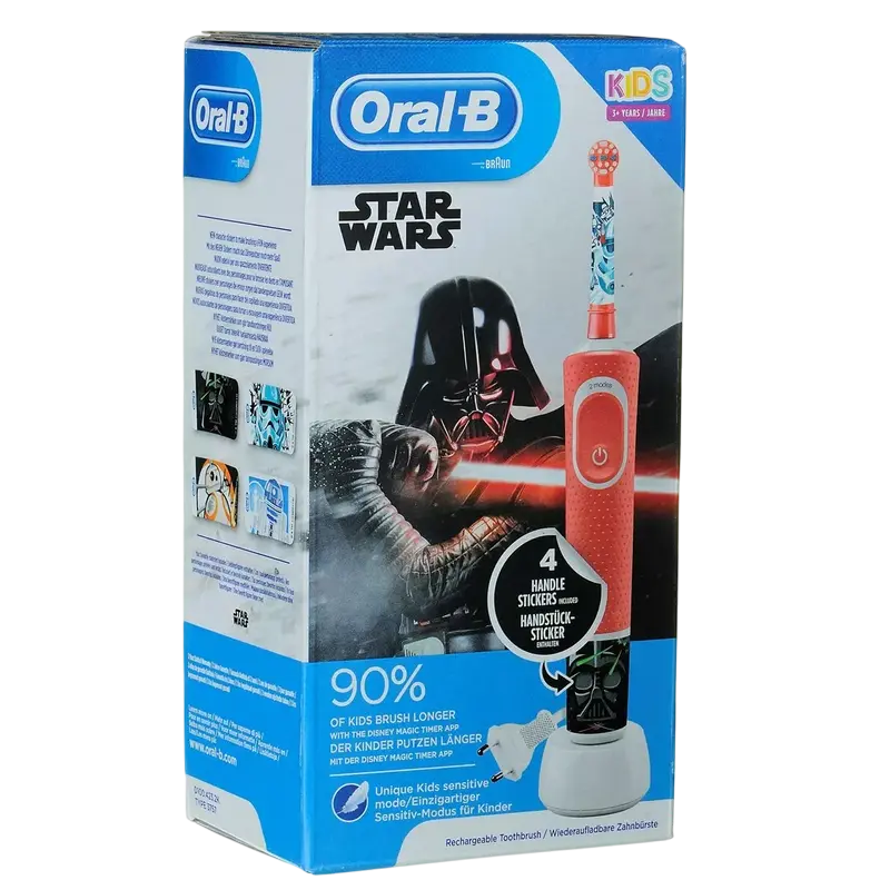 Электрическая зубная щётка Oral-B Vitality Kids D100 Star Wars Красная – Сила на стороне чистых зубов! [2]