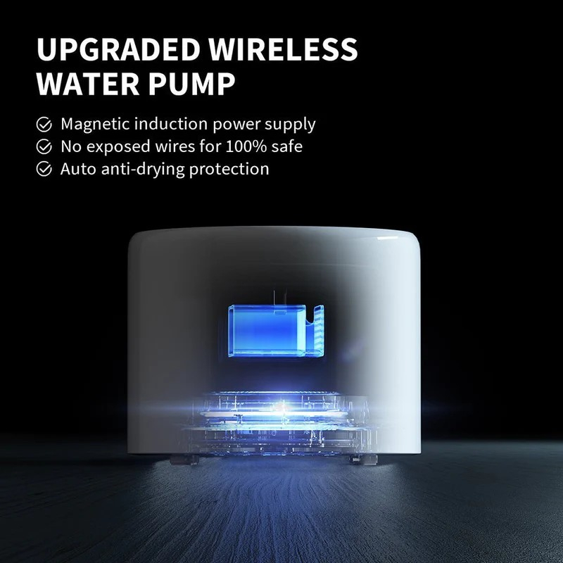 Petkit Eversweet 3Pro Smart Pet Drinking Fountain, Capacity 1.35L, 304 Stainless Steel, Multi-layer filtration system, Wireless Pump Design, PETKIT APP via bluetooth, Smart & Normal & DND Mode, Silent Pump 25dB, Product Size: 195*195*148mm, white [7]