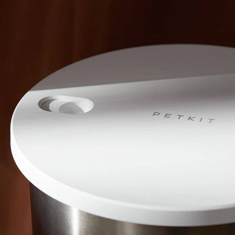 Petkit Fresh Element Infinity - 3L Smart Pet Feeder, 304 stainless steel, Capacity: 3L(1.57kg), Normal dry food, freeze dried food, App control, Built-in rechargeable lithium battery lasts 1 week, capacity: 2600mAH, Proximity sensor, Size 337*223*286mm, white [2]