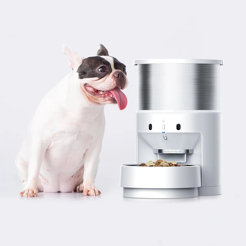 Petkit Fresh Element Infinity - 5L Smart Pet Feeder, 304 stainless steel, Capacity: 5L(2.6kg), Normal dry food, freeze dried food, App control, Proximity sensor, Built-in rechargeable lithium battery lasts 1 week, capacity: 2600mAH, Size 337*223*348mm, white [2]